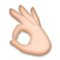 OK Hand - Medium Light emoji on LG